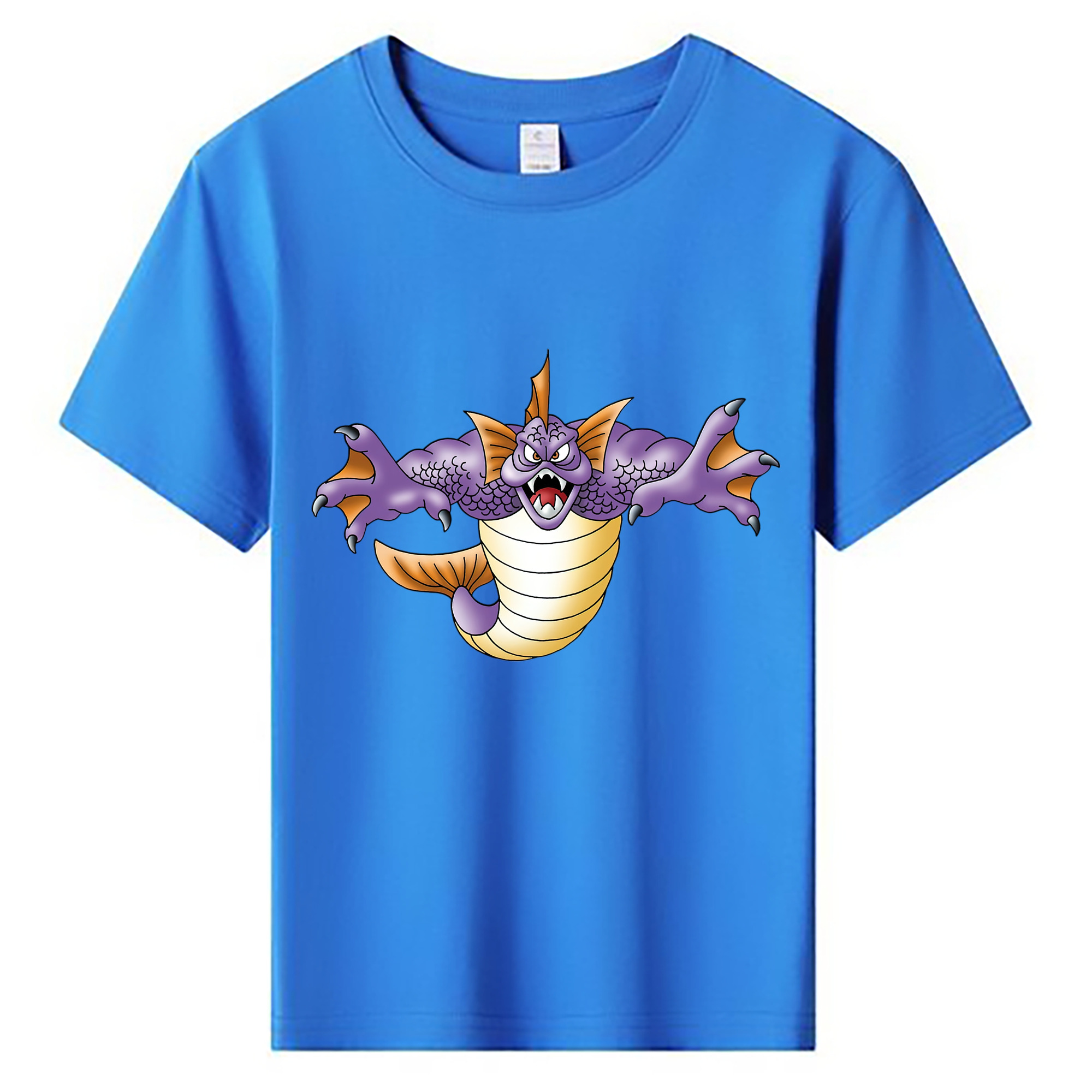 （画像用） ドラゴンクエスト Doragon Kuesuto Dragon Quest 綿100％キッズTシャツ（フロントプリント）